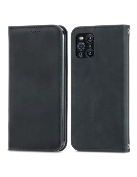 Cover OPPO Find X3 Pro Pelle Nero | Melacompro