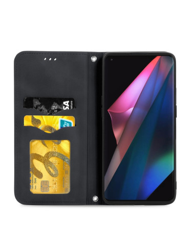 Cover OPPO Find X3 Pro Pelle Nero | Melacompro