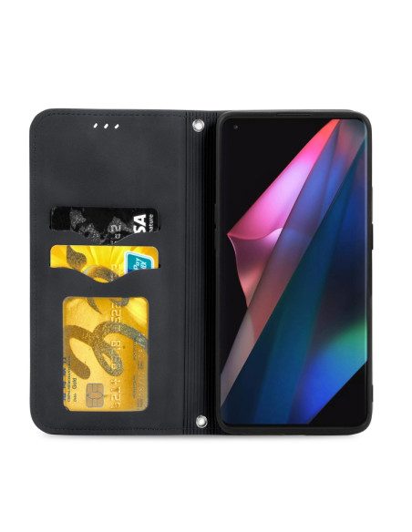 Cover OPPO Find X3 Pro Pelle Nero | Melacompro
