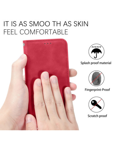 Cover OPPO Find X3 Pro Pelle Nero Rosso | Melacompro