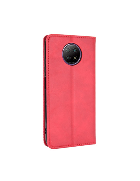 Cover Redmi Note 9T 5G Pelle Nero Rosso | Melacompro