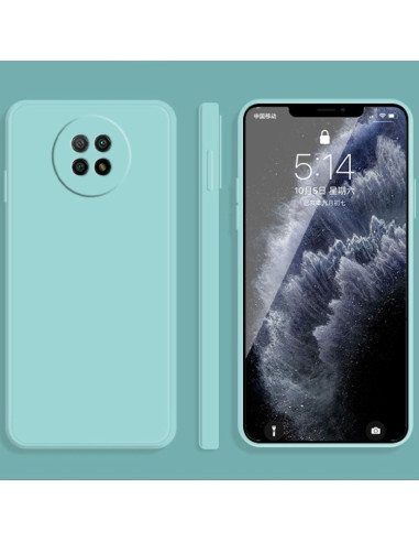 Cover Redmi Note 9 5G Silicone Blu Cielo Sky Blu | Melacompro