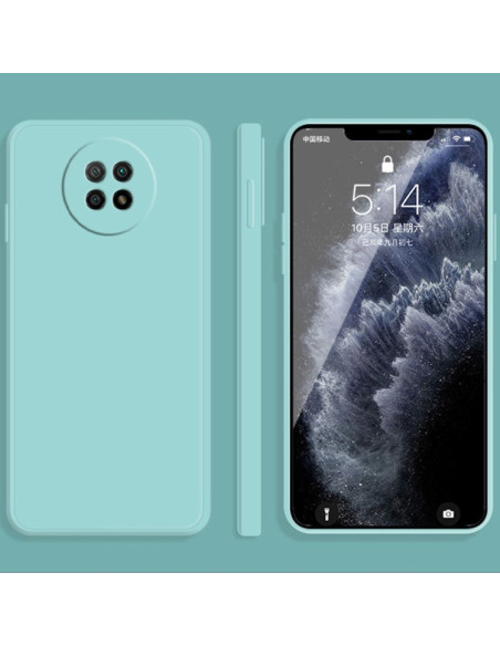 Cover Redmi Note 9 5G Silicone Blu Cielo Sky Blu | Melacompro