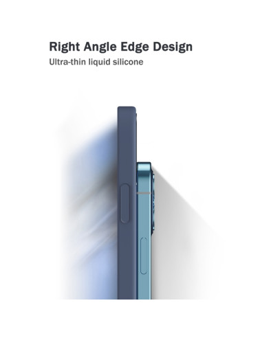 Cover Redmi Note 9 5G Silicone Blu Cielo Grigio | Melacompro