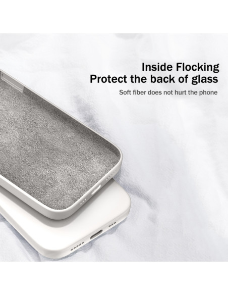 Cover Redmi Note 9 5G Silicone Blu Cielo Grigio | Melacompro