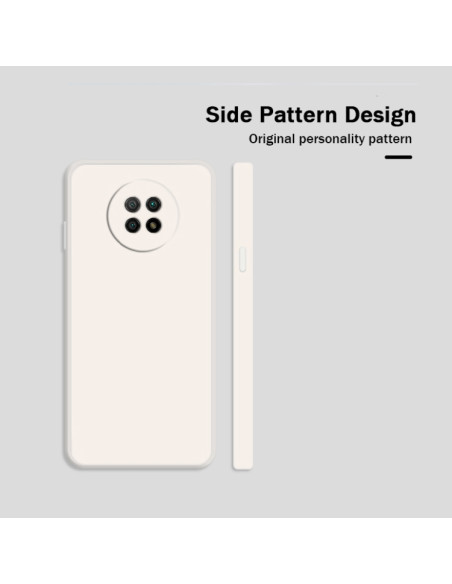 Cover Redmi Note 9 5G Silicone Blu Cielo Grigio | Melacompro