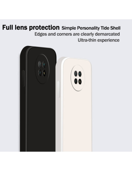 Cover Redmi Note 9 5G Silicone Blu Cielo Grigio | Melacompro