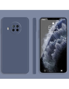 Cover Redmi Note 9 Pro Silicone Liquido Viola Grigio