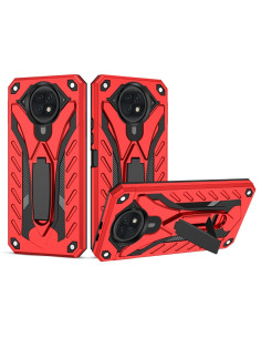 Cover Redmi Note 9 5G TPU + PC Antiurto Rosso