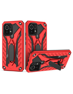 Cover Xiaomi Mi 11 TPU + PC Antiurto Nero Rosso
