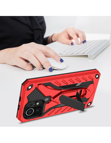 Cover Xiaomi Mi 11 TPU + PC Antiurto Rosso | Melacompro