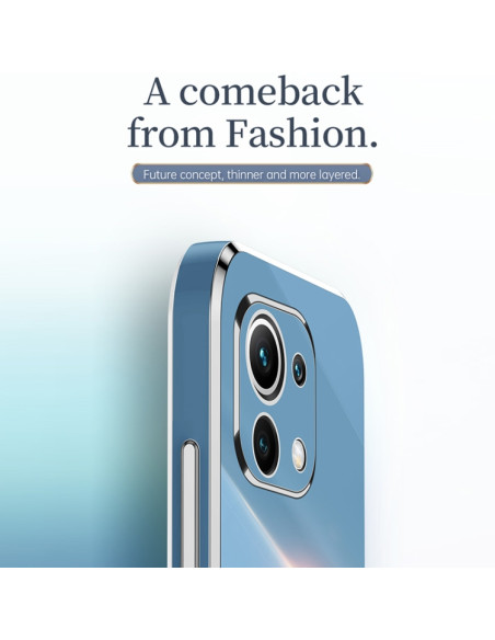Cover Xiaomi Mi 11 Lite TPU Blu Celeste | Melacompro