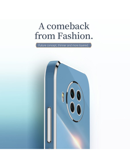 Cover Xiaomi Mi 10T Lite 5G TPU Blu Bianco | Melacompro