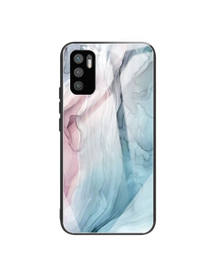 Cover Redmi Note 10 5G Glass Marmo Astratto Grigio Abstract Grigio