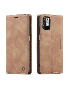 Cover Redmi Note 10 5G Pelle Nero Marrone | Melacompro 2