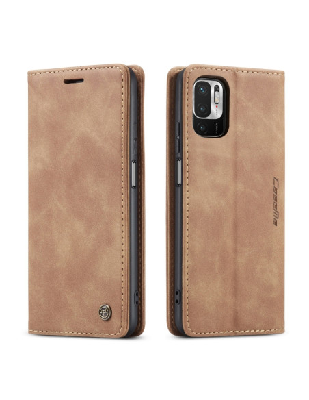 Cover Redmi Note 10 5G Pelle Nero Marrone | Melacompro