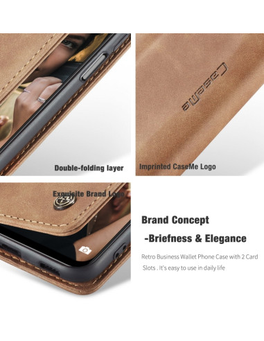 Cover Redmi Note 10 5G Pelle Nero Marrone | Melacompro