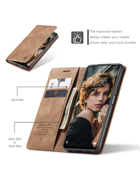 Cover Redmi Note 10 5G Pelle Nero Marrone | Melacompro