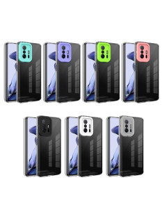 Cover Xiaomi Mi 11T TPU Trasparente Bianco Verde | Melacompro 2