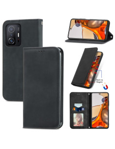 Cover Xiaomi Mi 11T Pelle Nero Flip | Melacompro