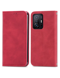 Cover Xiaomi Mi 11T Pelle Rossa Rosso | Melacompro 2