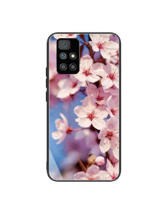 Cover Redmi 10 Vetro Temperato Fiori di Ciliegio