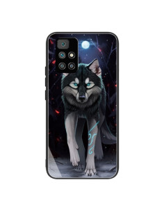 Cover Redmi 10 Vetro Temperato Bordo TPU Lupo