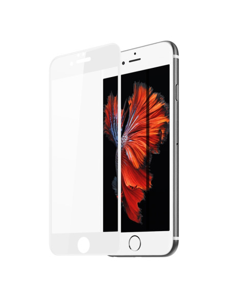 Vetro Temperato iPhone 8 Plus 9H Bianco | Melacompro