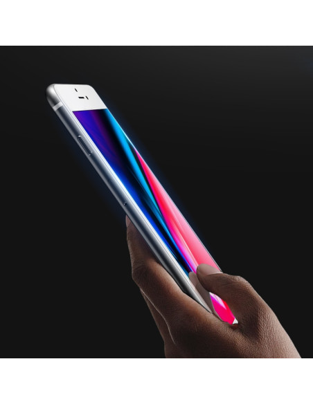 Vetro Temperato iPhone 8 Plus 9H Bianco | Melacompro