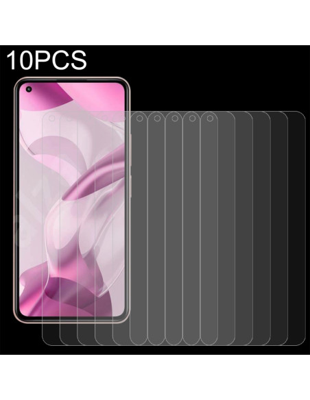 For Xiaomi Mi 11 Lite 5G NE 10 PCS 0.26mm 9H 2.5D Tempered Glass Film