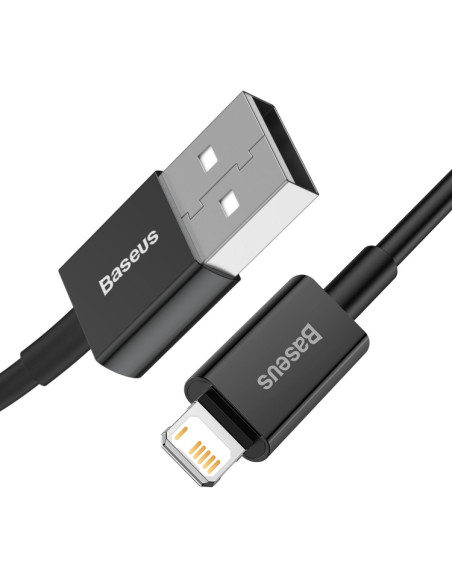 Cavo Baseus USB Lightning 2.4A 1m Nero | Melacompro