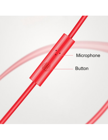 Auricolare JR-EL112S Conch II Jack 3.5mm Rosso | Melacompro