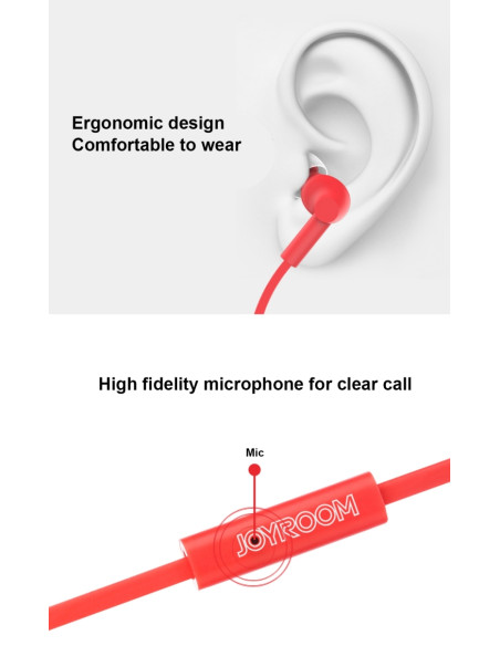 Auricolari Joyroom E106 3.5mm Microfono Nero | Melacompro