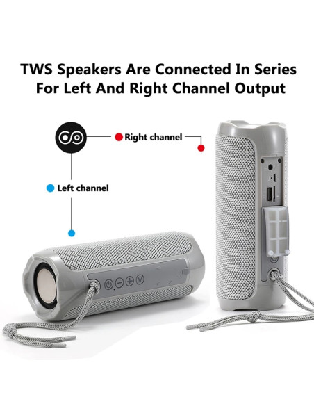 Speaker Bluetooth Impermeabile TG191 Nero | Melacompro