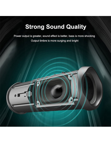 Speaker Bluetooth Impermeabile TG191 Nero | Melacompro