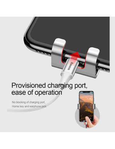 Supporto Auto Baseus Alluminio Nero | Melacompro