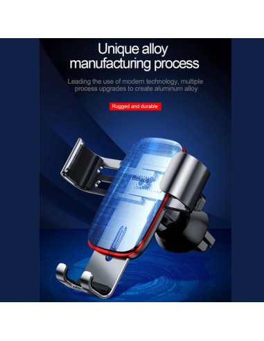 Supporto Auto Baseus Alluminio Nero | Melacompro