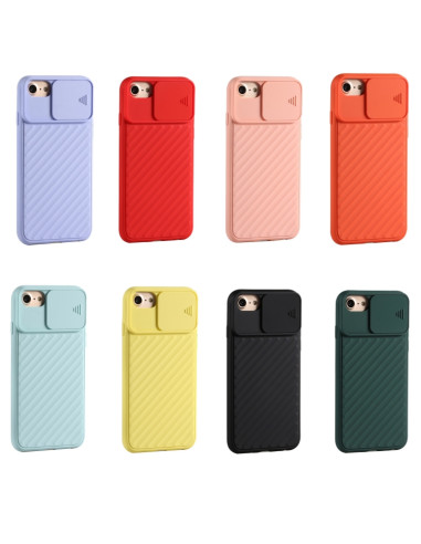 Cover iPhone SE 2020 TPU Twill Arancione | Melacompro