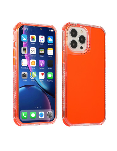 Cover iPhone 13 Pro TPU + PC Antiurto Viola Rosso | Melacompro