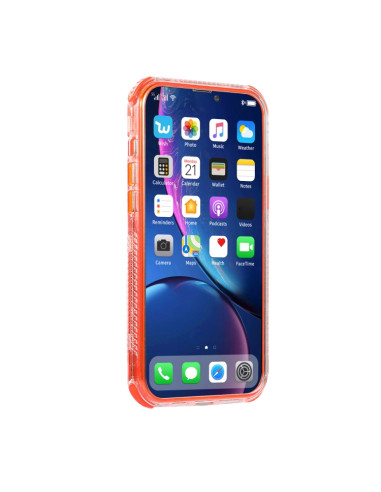 Cover iPhone 13 Pro Max Viola Trasparente Rosso | Melacompro