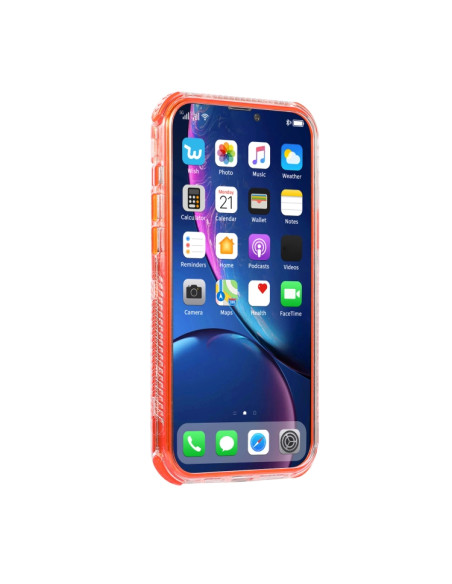 Cover iPhone 13 Pro Max Viola Trasparente Rosso | Melacompro