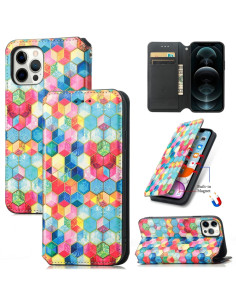 Cover iPhone 13 Pro PU Leather Spazio Magico