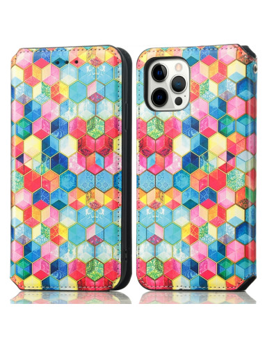 Cover iPhone 13 Pro PU Leather Spazio Magico | Melacompro