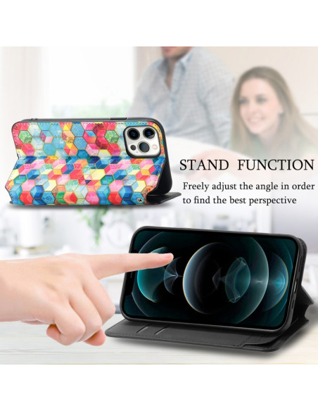 Cover iPhone 13 Pro PU Leather Spazio Magico | Melacompro