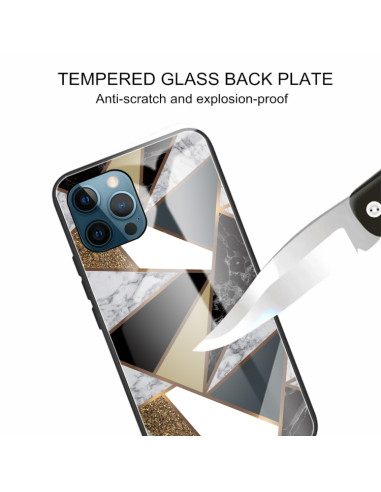Cover iPhone 13 Pro Max Glass Marmo | Melacompro