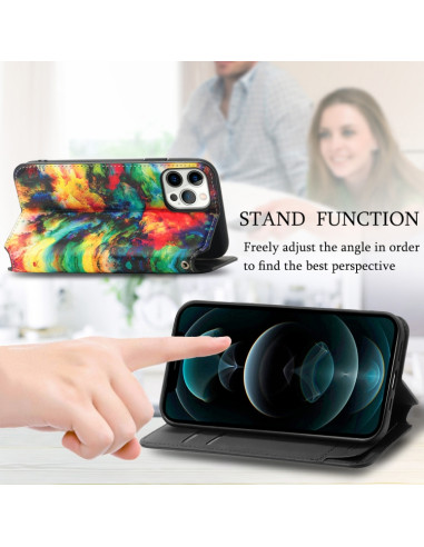 Cover iPhone 13 Pro PU Leather Flip Color cloud | Melacompro