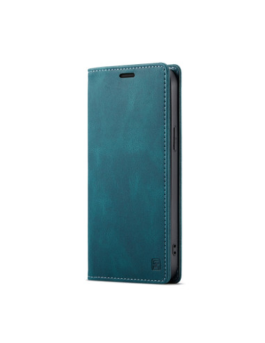 Cover iPhone 13 Pro PU Leather Flip Blu | Melacompro