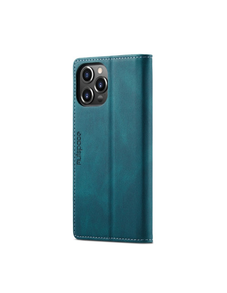 Cover iPhone 13 Pro PU Leather Flip Blu | Melacompro