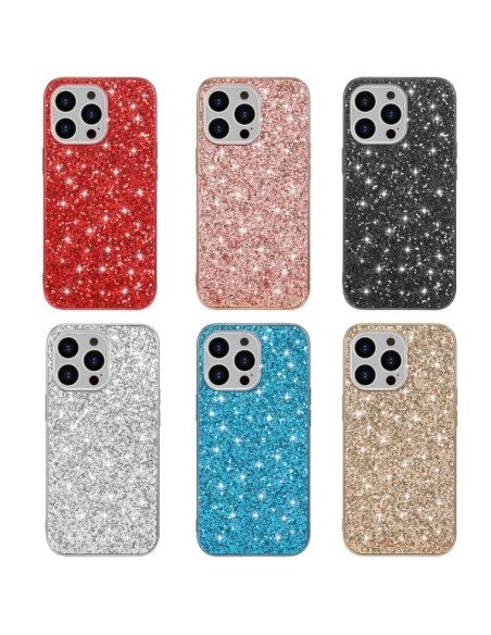 Cover iPhone 13 Pro TPU Antiurto Glitter Rose Oro | Melacompro