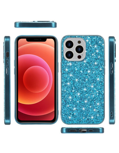 Cover iPhone 13 Pro TPU Antiurto Glitter Rose Oro | Melacompro